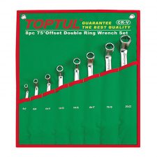 Toptul 8Pcs 75 Offset Double Ring Wrench Set