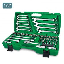 Toptul 42 PCS Professional Grade 1/2 Dr.Flank Socket Wrench Set