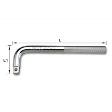 Toptul 3/4 x 14 L Handle 90° Satin Chrome Stamping C. Box