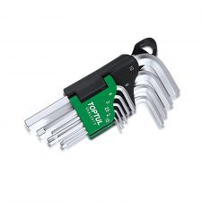 Toptul 9Pcs Short Type Hex Key Wrench Set