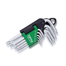 Toptul 9Pcs Short Type Hex Key Wrench Set