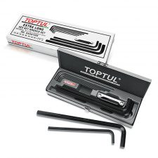 Toptul 15PCS Extra Long Type Hex Key Wrench Set Metal Box