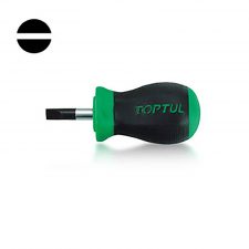 Toptul 0.8 x 4 x 25 L1 mm Slotted Anti Slip Screwdrivers Stubby Type