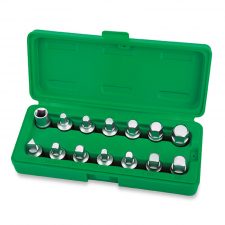 Toptul 3/8" Dr Master Oil Drain Plug Key Set 14Pcs