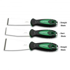 Toptul Bolstered Scraper Bent 32 x 100 x 1.8 mm Stainless Steel