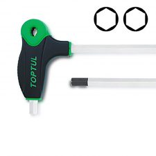 Toptul 4 x 77 (L1) x 141 (L2) mm L Type Two Way Hex Key Wrench
