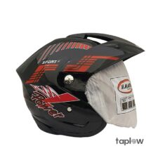 H.H.CO Flash Black And Red Helmet