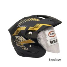 H.H.CO Flash Black And Gold Helmet