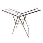 Foldable stainless steel clothes drying rack (folded)