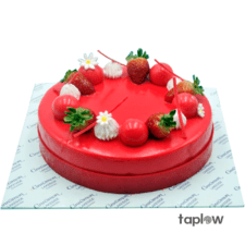 Strawberry Mousse Cake - 1.2 Kg