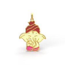Ganesh Pendant 1.80g - 18KT Solid Gold