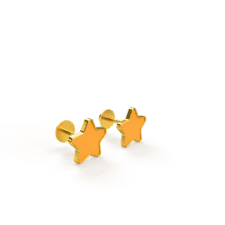Twinkle Star Earrings 0.9g - 18KT Solid Gold