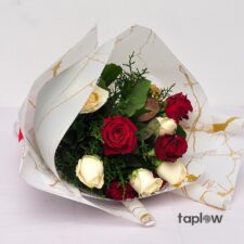 Crimson & Ivory Artistry Bouquet