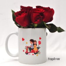 Scarlet Embrace Mug Bouquet
