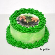 Betel Leaf Round Cake - Edible Print