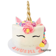 Rainbow Unicorn Cake