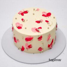 Hot Pink Butter Cream Cake