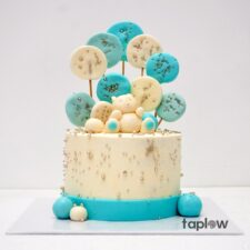 Adorable Blue Teddy Cake