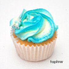 Blue Floral Cup cake - 12 Pieces