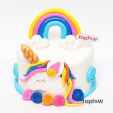 Unicorn Rainbow Theme Cake 2  - 2 Kg
