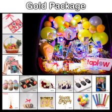 Gold Birthday, Special Events & Anniversary Surprise Package