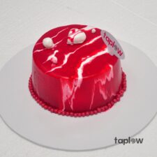 Red Mirror Cake