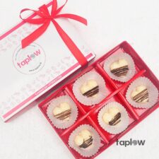 White Chocolate Heart Shape - 06 Pieces