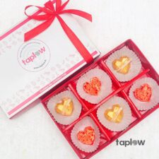 Geometric Chocolate Hearts