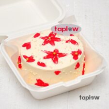 Red Flower Bento Cake