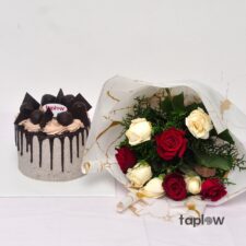 Oreo Cake & Flower Gift Set