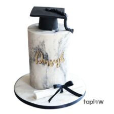 Pair of Hello Kitty plush toys held by model