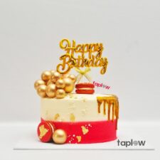 Crimson Elegance Cake