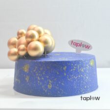 Golden Blue Delight Cake