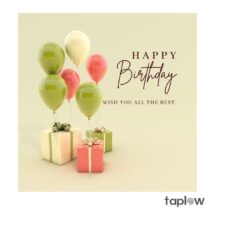 Happy Birthday Balloon Birthday Card