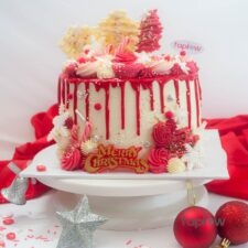 Candy Cane Christmas Cake - 1.3 Kg