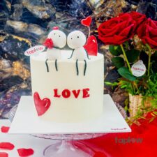 Valentine's Day Couple Theme Cake