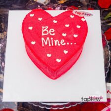 Be Mine Red Heart Cake