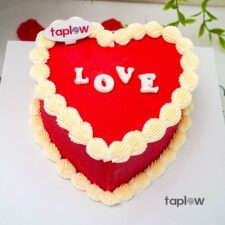 Passionate Red Heart Cake - 1 Kg