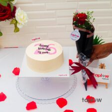 Rose & Cake Milestone Gift Set