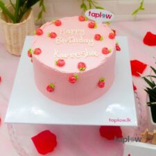 Pretty Pink Birthday Cake