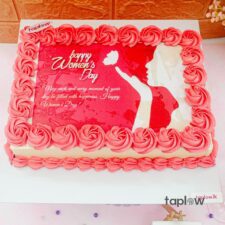 Happy Women's Day Edible Print Cake