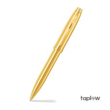 Sheaffer 100 9372 Glossy PVD Gold Ballpoint Pen With PVD Gold Trim