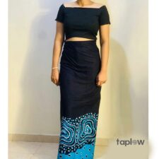 Handloom Contrast Lungi Dress