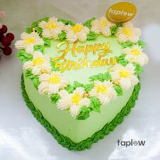 Green Emerald Heart Cake