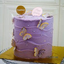 Purple Butterfly Birthday Cake - 1.5 Kg