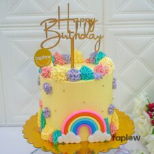 Rainbow Theme Birthday Cake - 1.5 Kg