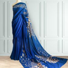 Two Light Color Batik Saree
