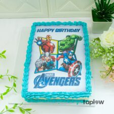 Marvel Avengers Edible Print Cake - 1.5 Kg