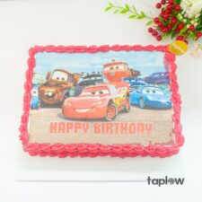 Disney Cars – Lightning McQueen Edible Print Cake - 1.5 Kg