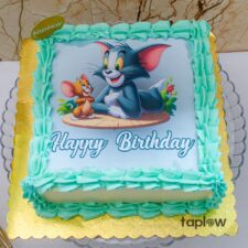 Tom & Jerry Edible Print Cake - 2 - 1 Kg